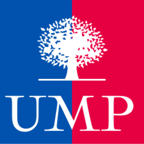Logo of the Union for a Popular Movement, the party of former French President Nicolas Sarkozy