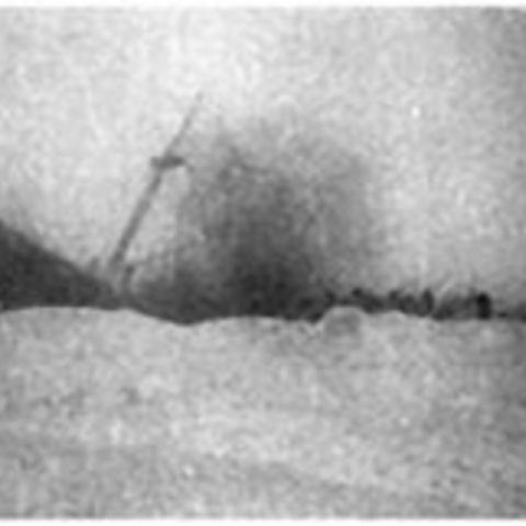 The Cheliuskin sinking in 1934, crushed by the Arctic ice