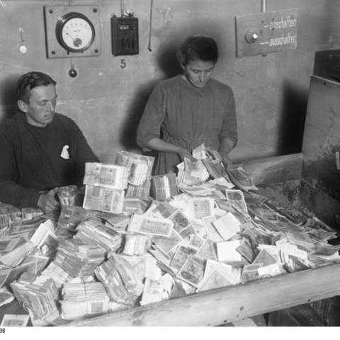 German hyperinflation after World War I