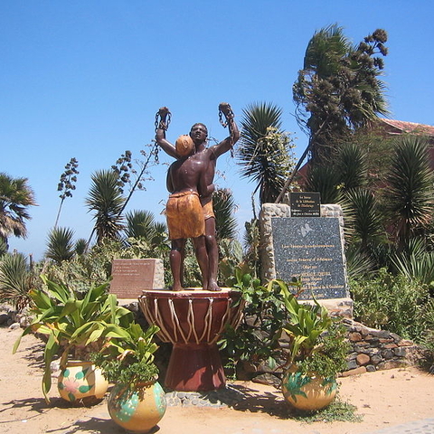 Monument near the Maison des Esclaves on Gorée Island, Senegal