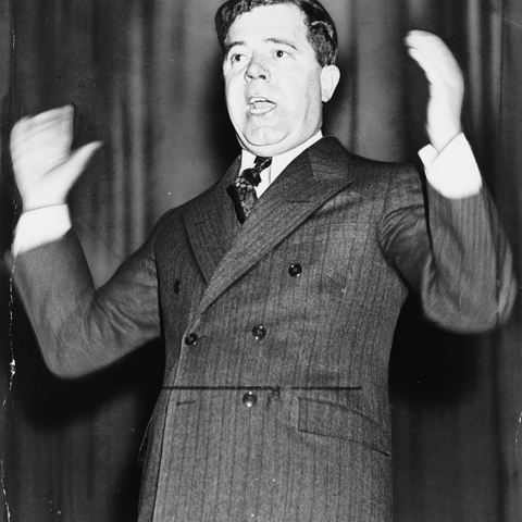Senator Huey P. Long of Louisiana in the early 1930s
