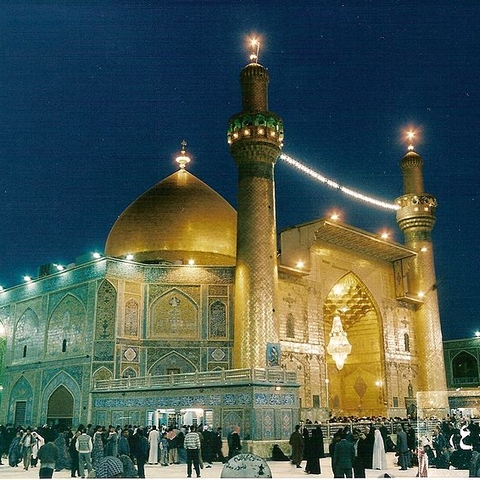 The Imam ‘Ali Mosque in Najaf, Iraq. The Mosque is third holiest site for followers of the Shi'a branch of Islam.