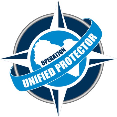A logo for the 2011 NATO operation in Libya