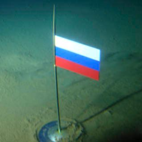 In 2007, Russia planted a titanium flag in the chilly arctic depths at the North Pole.