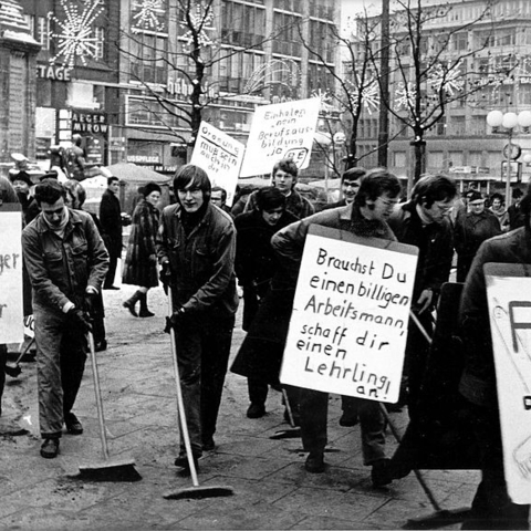 Protesters in Hamburg in 1968.