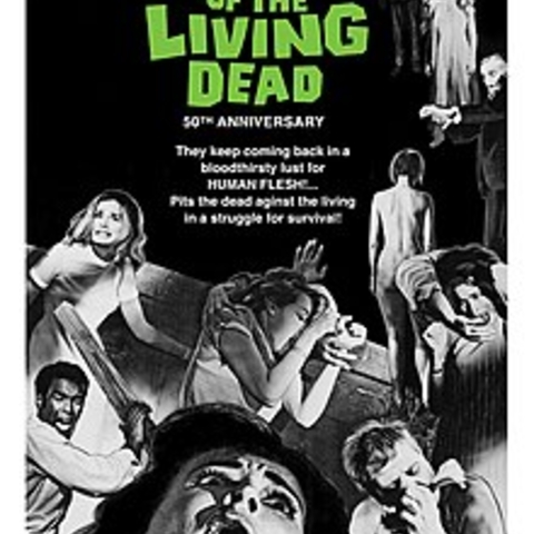 The theatrical poster for the Night of the Living Dead.