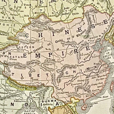Territory of Qing China in 1892.