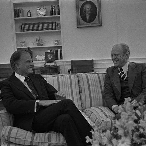 Billy Graham with President Gerald Ford.