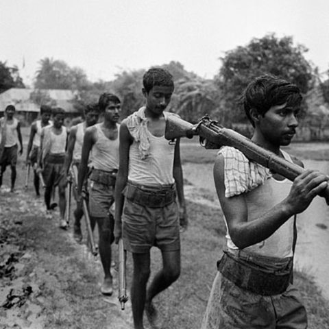 Fighters in the Bengali liberation forces.