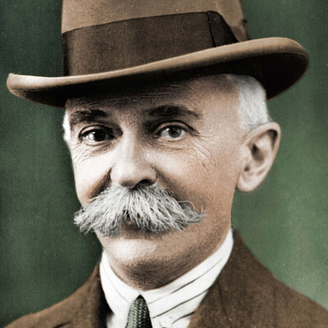 Pierre de Coubertin.