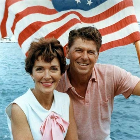 Nancy and Ronald Reagan in 1964.