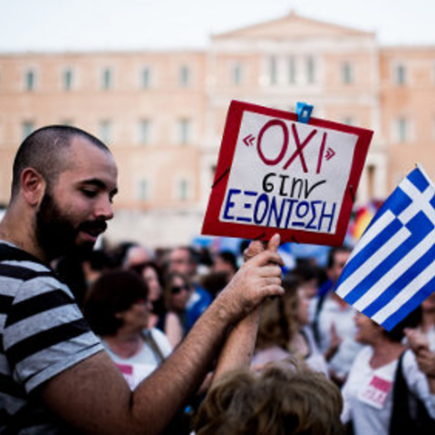 An opponent of the 2015 referendum on the European Commission’s bailout conditions for Greece.
