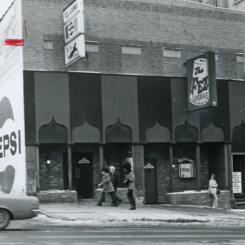 The Fez bar in downtown Akron, OH, 1971.