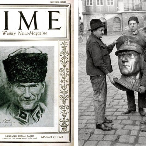 Featuring Mustafa Kemal Atatürk on the 1923 cover, Time magazine’s cover.