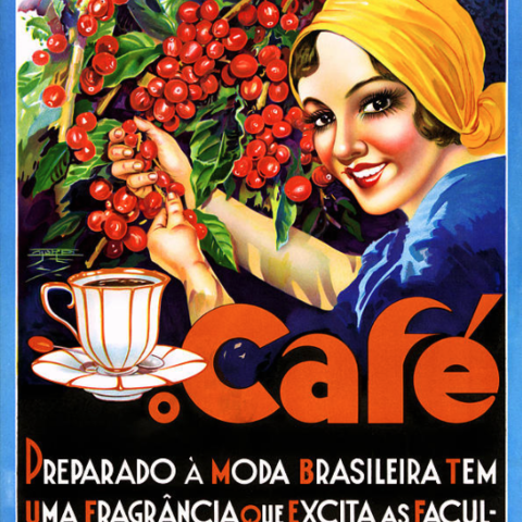 Vintage poster created between 1930 and 1950.