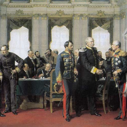 An 1881 interpretive painting of the Congress of Berlin by Anton von Werner.