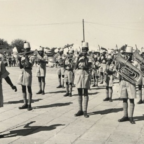 The Sudan Defense Force band in the 1940s.
