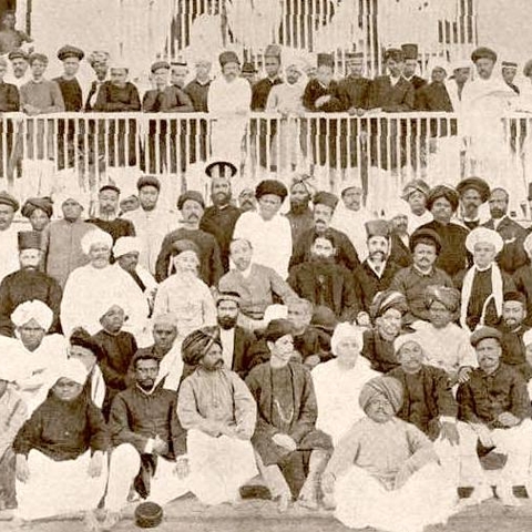 The first session of the Indian National Congress.