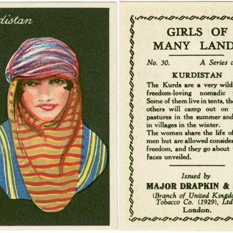 A 1929 cigarette trading card issued by Major Drapkin & Co.