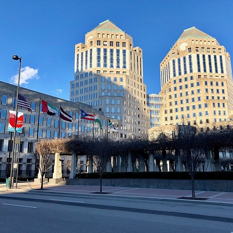 The Procter and Gamble Headquarters located in downtown Cincinnati, Ohio.
