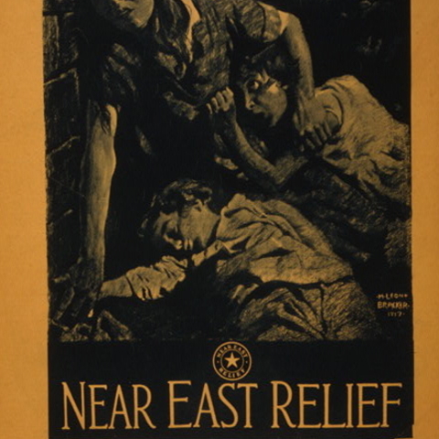 The Near East Relief organization raised funds and awareness across America in response to Armenian and Assyrian genocides during World War I.