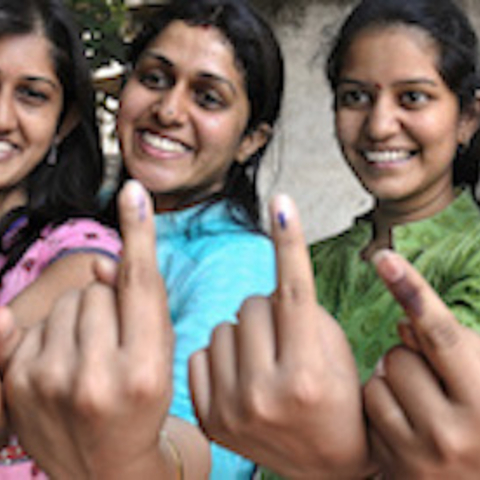 First-time voters in India’s 2009 General Election.
