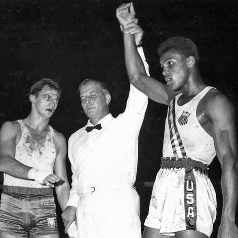 Zbigniew Pietrzykowski and Muhammad Ali.