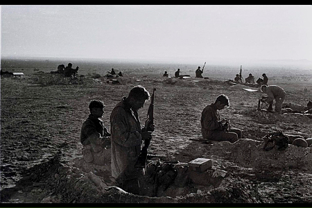Israeli troops during the battle for the Sinai