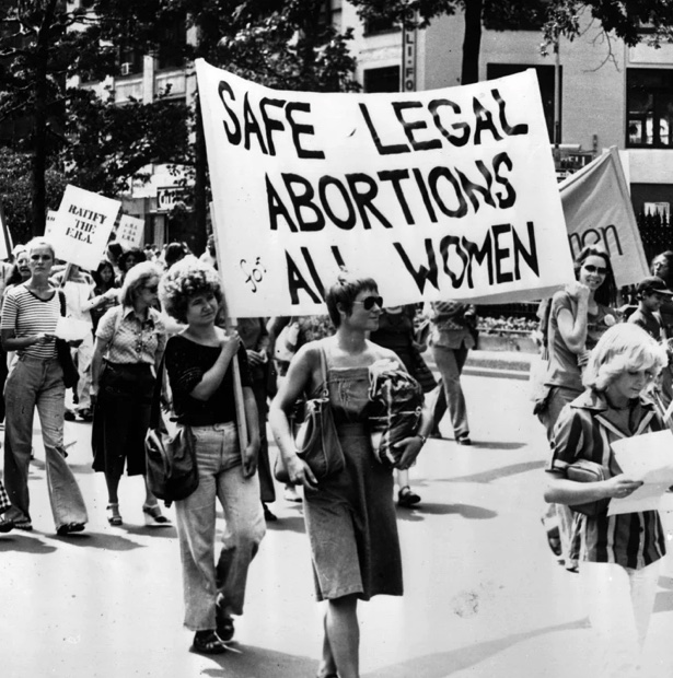 Pro-choice protesters 1977