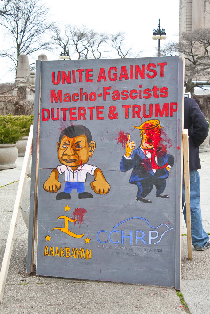 A 2018 Anti-War rally in Chicago.