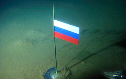 In 2007, Russia planted a titanium flag in the chilly arctic depths at the North Pole.