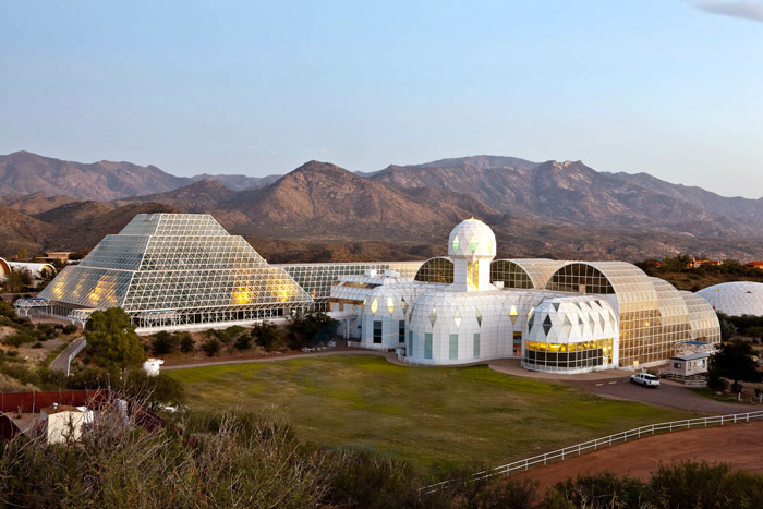 The Biosphere 2 complex is an earth system science research facility near Tucson, AZ.