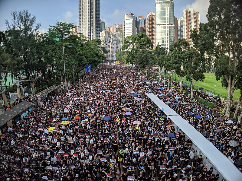 Over one million people participated in anti-extradition protests in Hong Kong in June 2019.