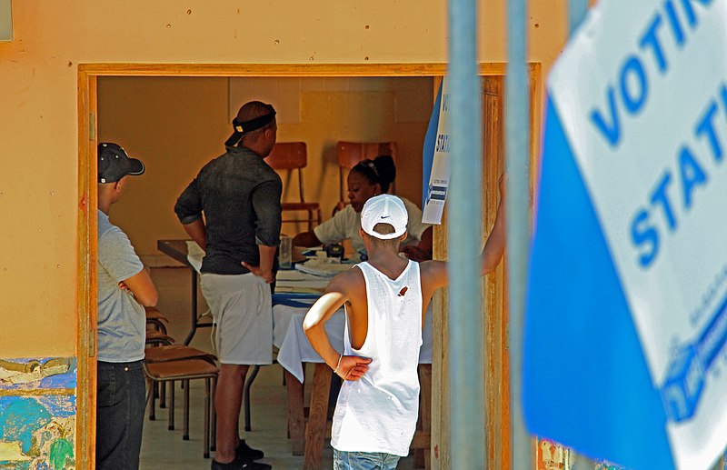 Members of the 'born free generation' registering to vote for the first time.