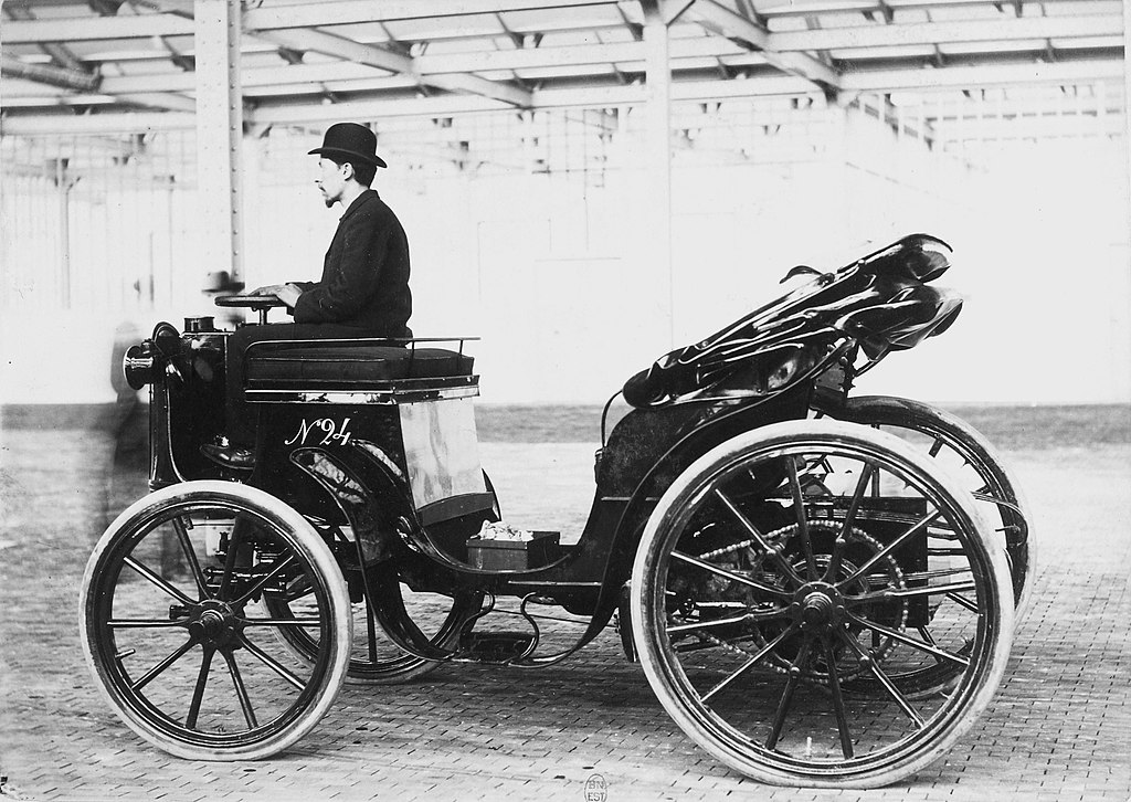 A Jeantaud electric vehicle, 1898.