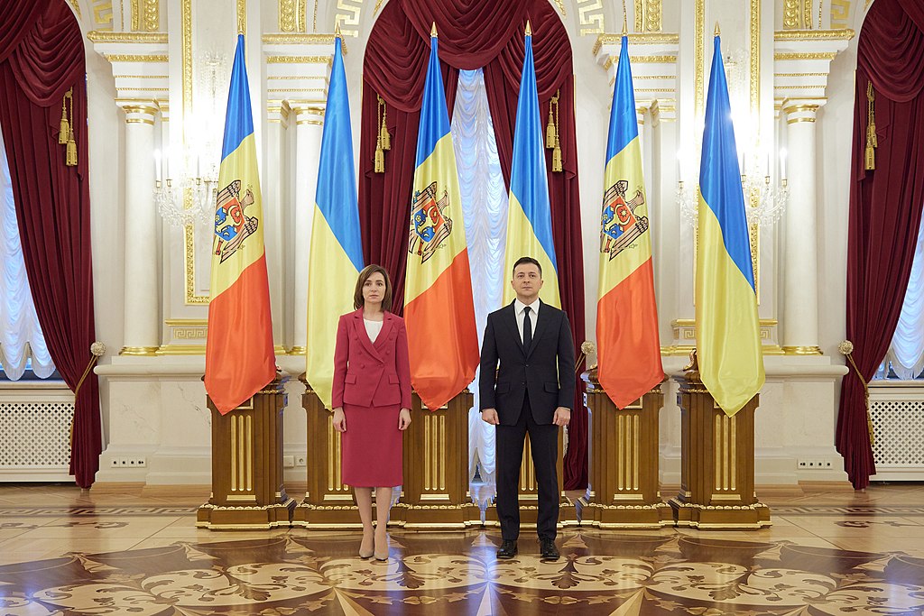 President of the Republic of Moldova Maia Sandu meets President of Ukraine Volodymyr Zelenskyi in Kyiv, 2021. 