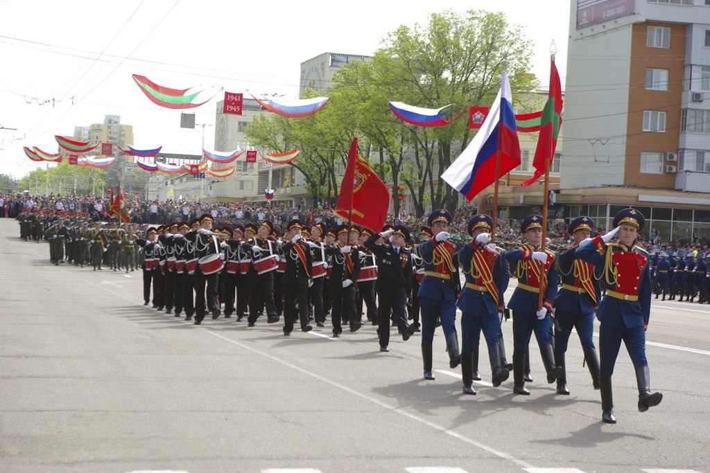 Victory Day in Tiraspol, Transnistria, May 9, 2017.