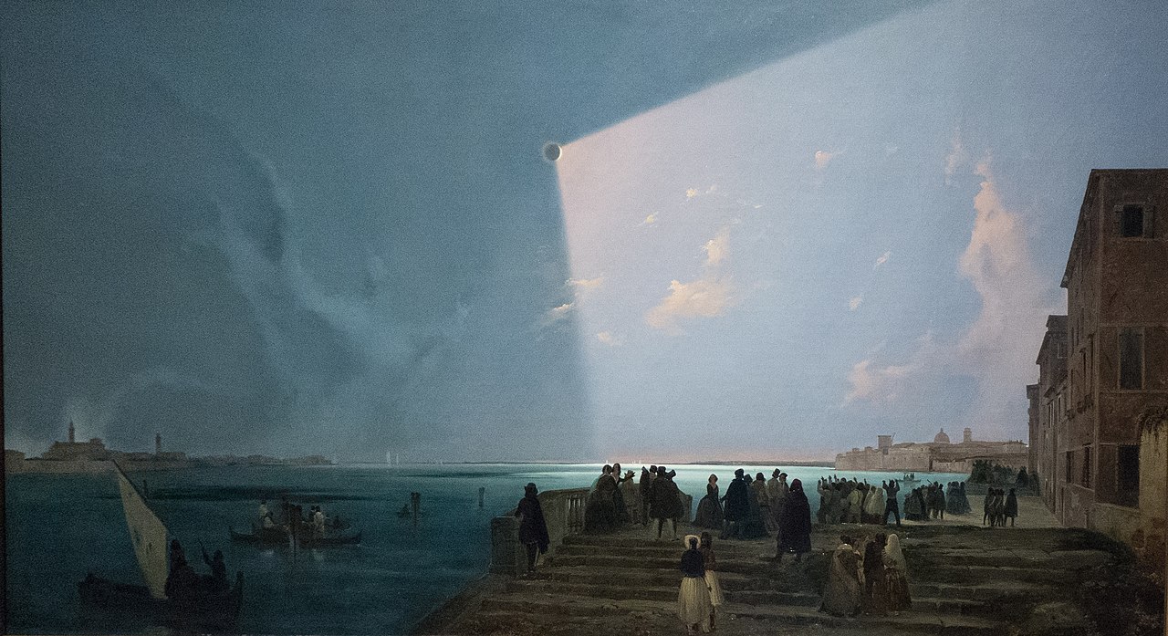 Ippolito Caffi's "Eclisse di sole alle Fondamenta Nove" (1842)
