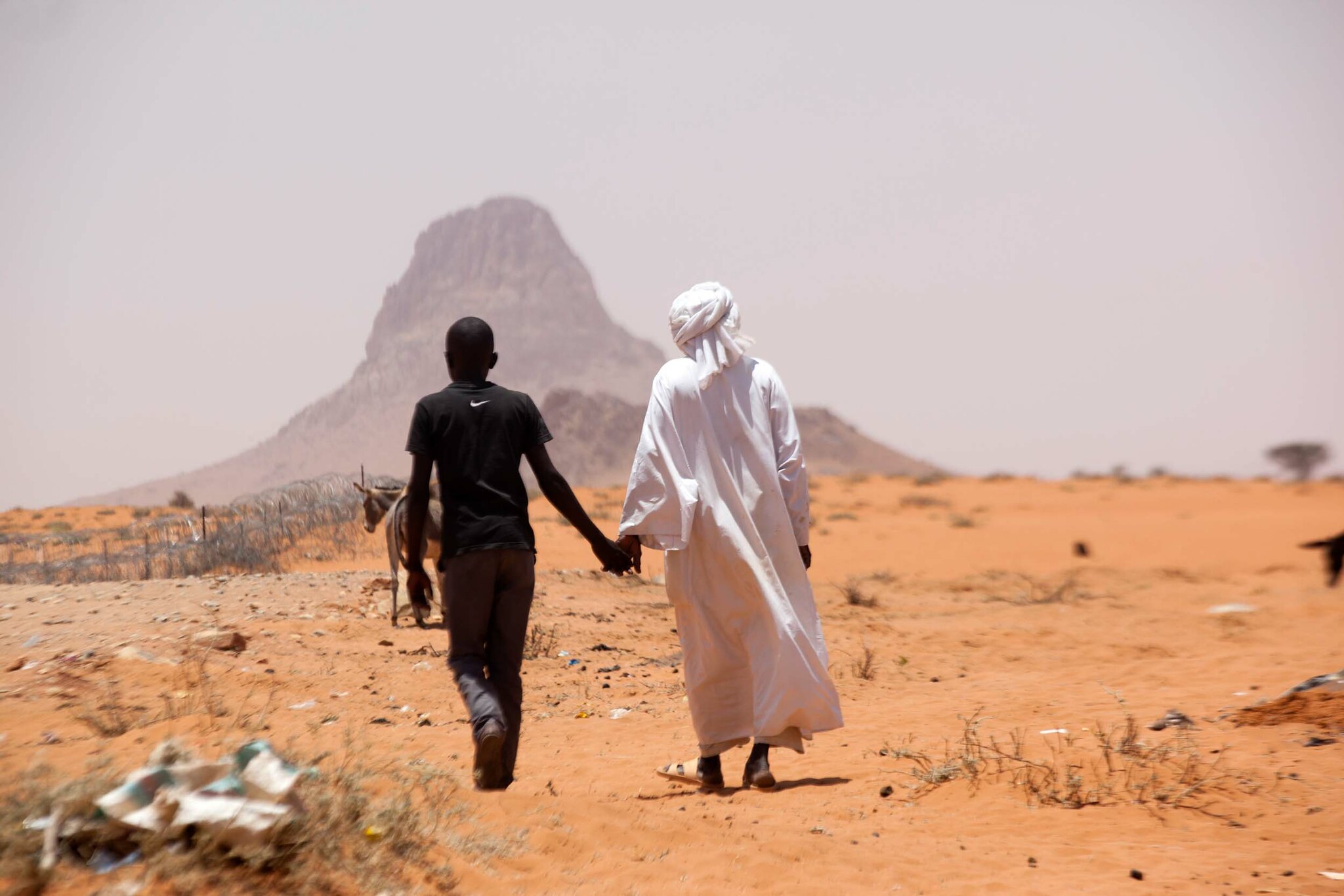 Internally displaced people in Sudan who's villages were attacked by armed groups suspected to be members of Rapid Support Forces and militia elements, 2014.