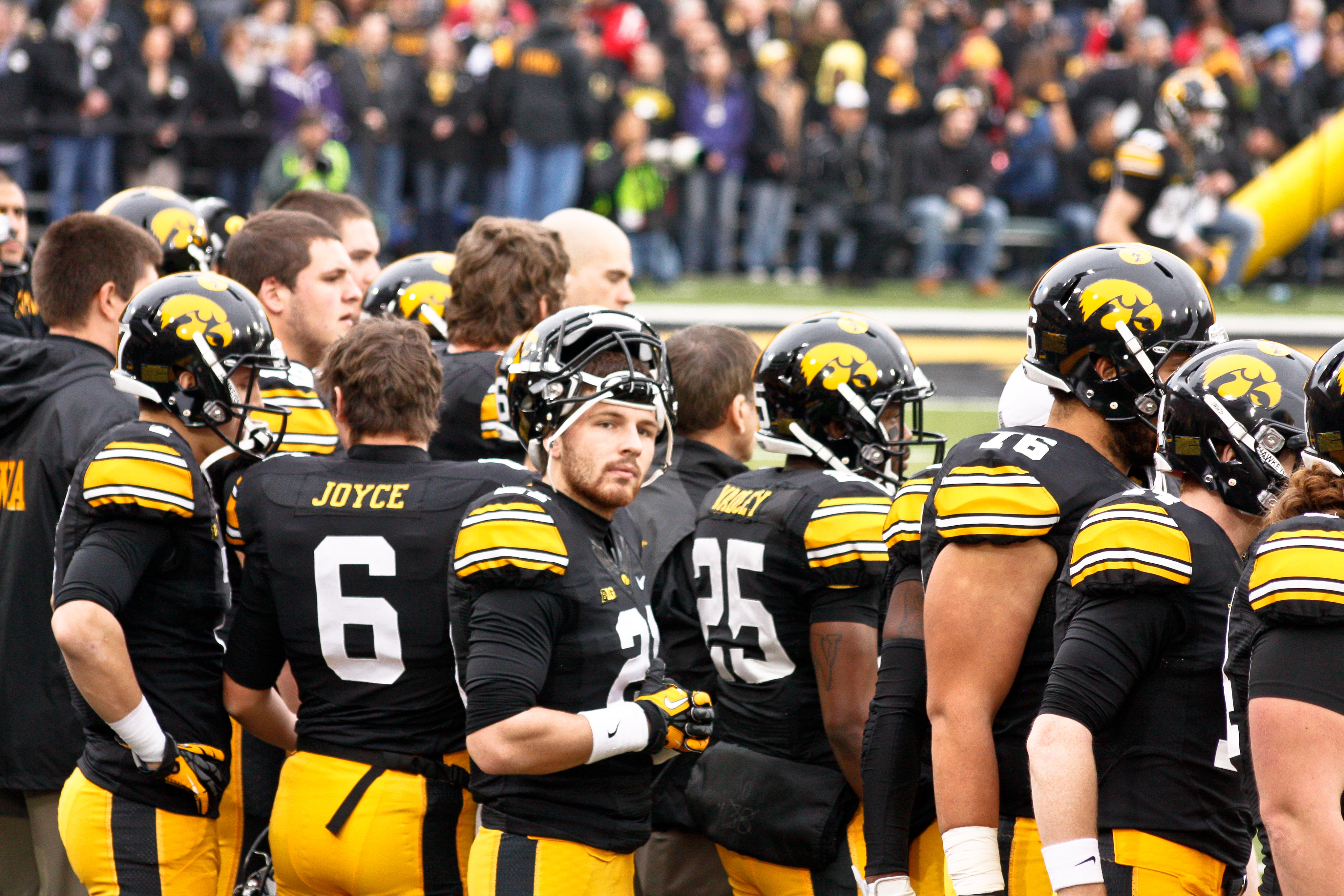 The 2014 University of Iowa vs. University of Wisconsin-Madison football game.