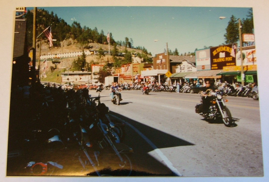A view of the 1996 Sturgis Motorcycle Rally.
