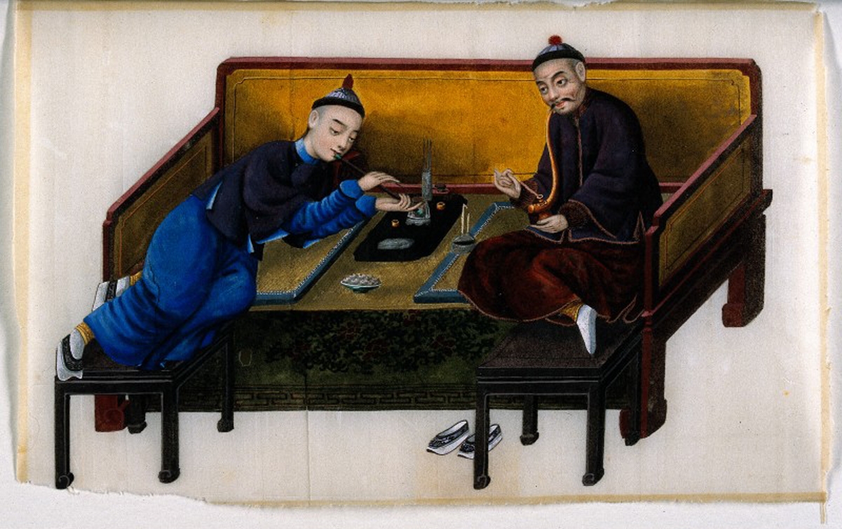 Opium smokers in nineteenth century China. 
