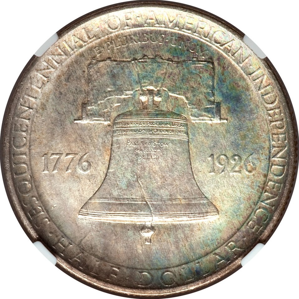 A 1926 Sesquicentennial fifty-cent piece.