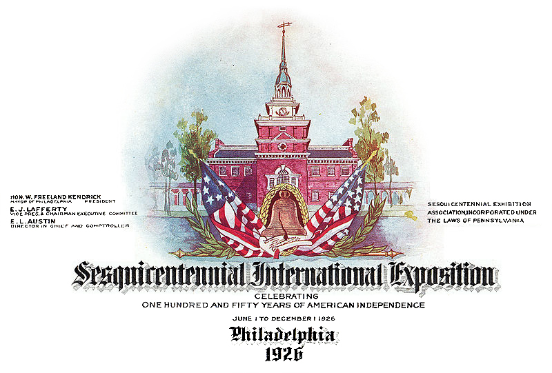 1926 Sesquicentennial International Exposition logo, Philadelphia, PA