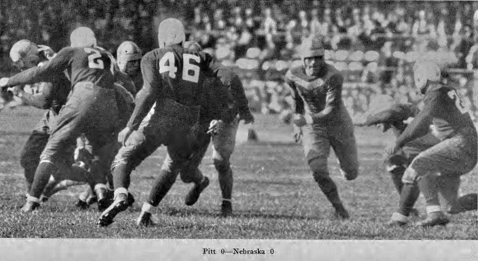 The University of Pittsburgh vs. The University of Nebraska football game, 1930.