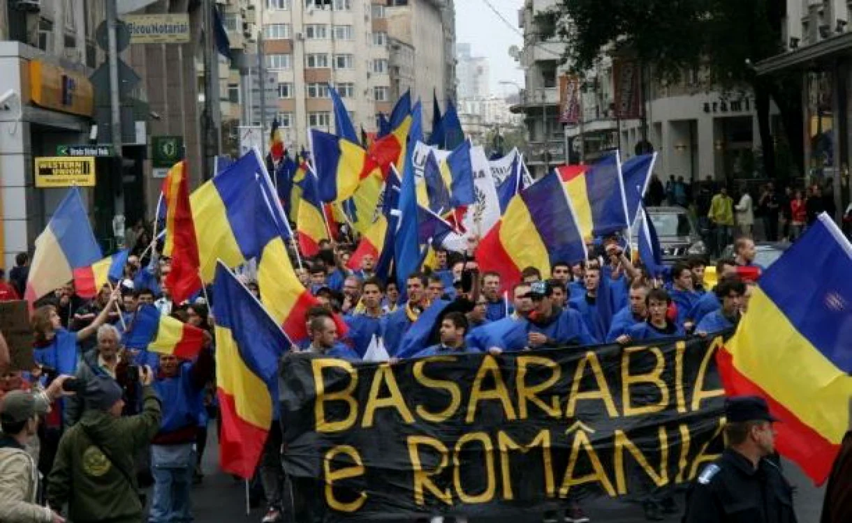 “Bessarabia is Romanian!” A 2012 pro-union protest in Bucharest.