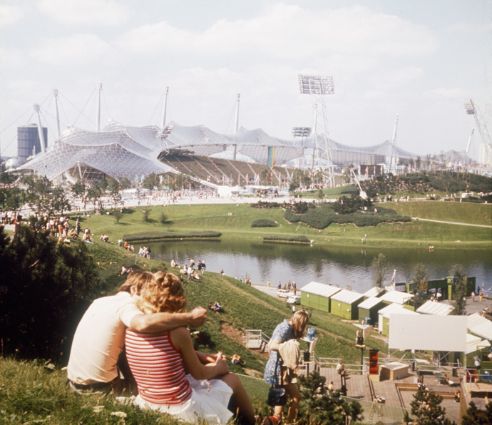 Visitors to the 1972 Summer Olympics in Munich.