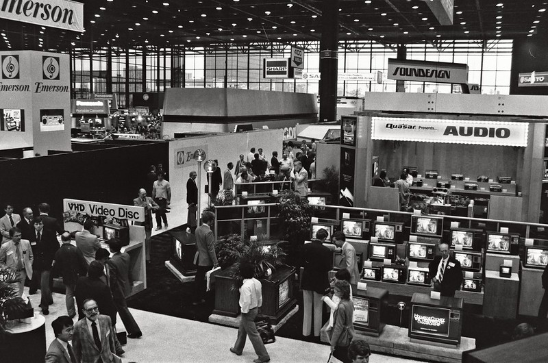 The 1982 Consumer Electronics Show at McCormick place in Chicago. 