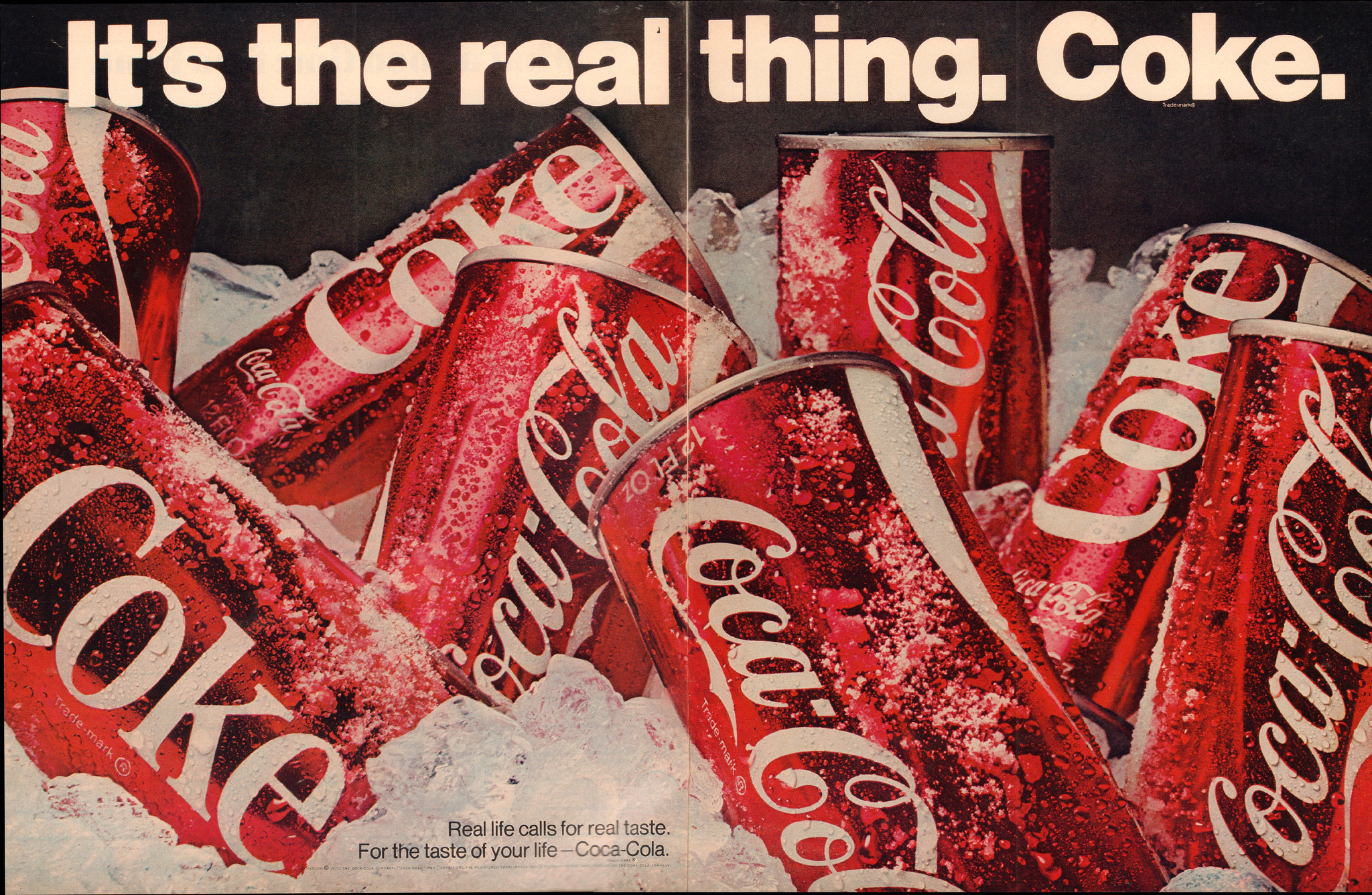 A 1970 Coca-Cola Coke advertisement in Life Magazine. Marketing agencies relied on consumer data to target advertisements. 