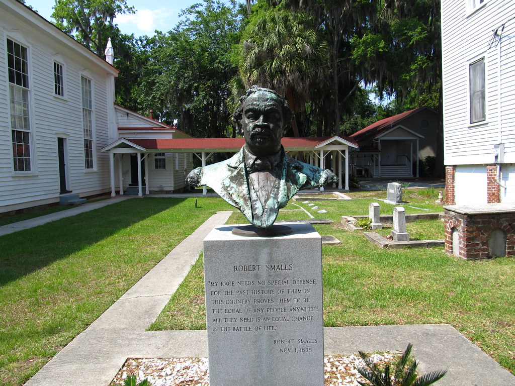 Robert Smalls' grave at Tabernacle Baptist Church in Beaufort, South Carolina.